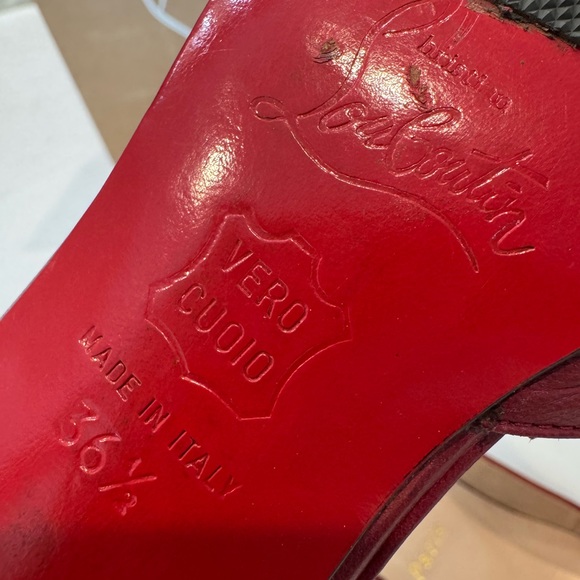 Authentic Christian Louboutin D’Orsay Red Heels - Picture 12 of 13
